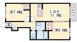 シャーメゾン播磨の物件間取画像